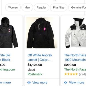 Offwhite black ski jacket !